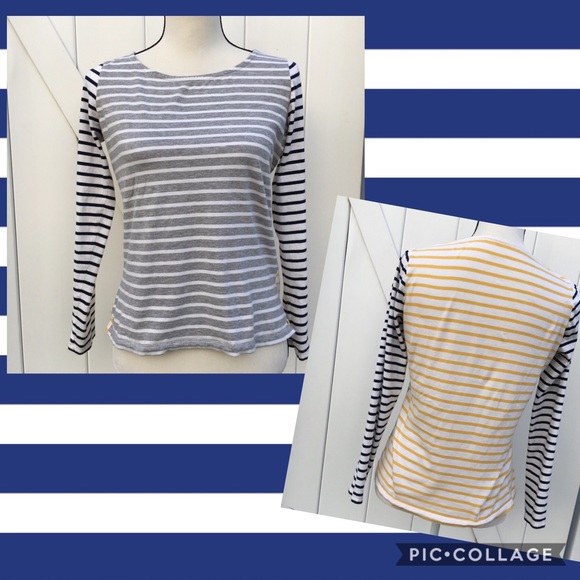 Boden Tops - Boden 100% Cotton Striped Long Sleeve Top Size 6